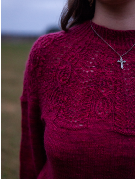 Pomegranate Sweater ~ ChristalK Design